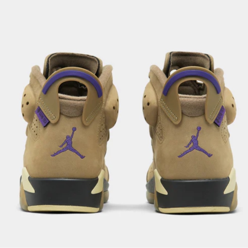 NEW IN BOX JORDAN WOMEN'S 6 RETRO GTX BROWN KELP / TEAM GOLD - SHADOW BROWN - Picture 3 of 16